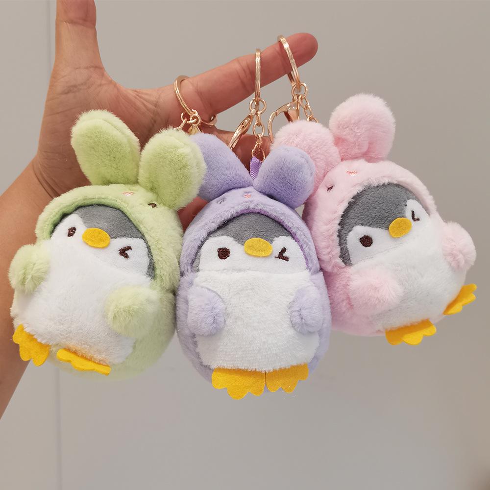 Positive Energy Penguin Plush Doll Pendant Japanese Keychain School Bag Ornament Cartoon Little Doll