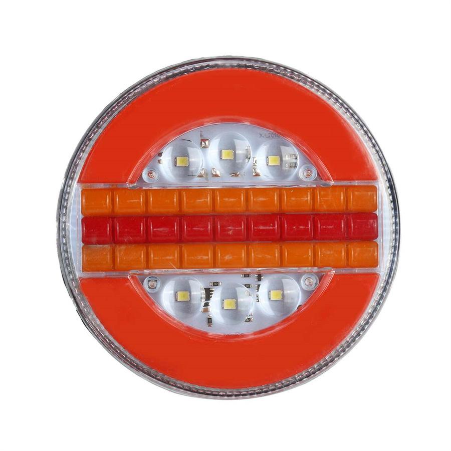 5.3" Динамический светодиодный задний фонарь для прицепа грузовика, стоп-сигнал, ДХО, бегущий указатель поворота