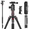 NEEWER Camera Tripod 197cm for DSLR 360 Degree Ball 2 Axis Center Arca QR Plate Made of Aluminum Tripod for Sports Mountain Carrying Bag Maximum Load