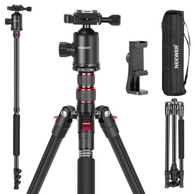 Штатив для камеры NEEWER 197 см для DSLR 360-градусный шаровой 2-осевой центральный Arca QR-пластина из алюминия, штатив для спортивной горной переносной сумки с максимальной нагрузкой
