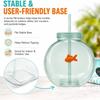 With Lid Plastic Fish Bowl Cup Translucent Green Drinking Purse Bottle  Parties Centerpieces