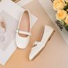 Модные универсальные кожаные туфли для девочек 2025 Весна Новые детские туфли Мэри Джейн Простые туфли на плоской подошве Повседневная обувь для девочек Zapatos