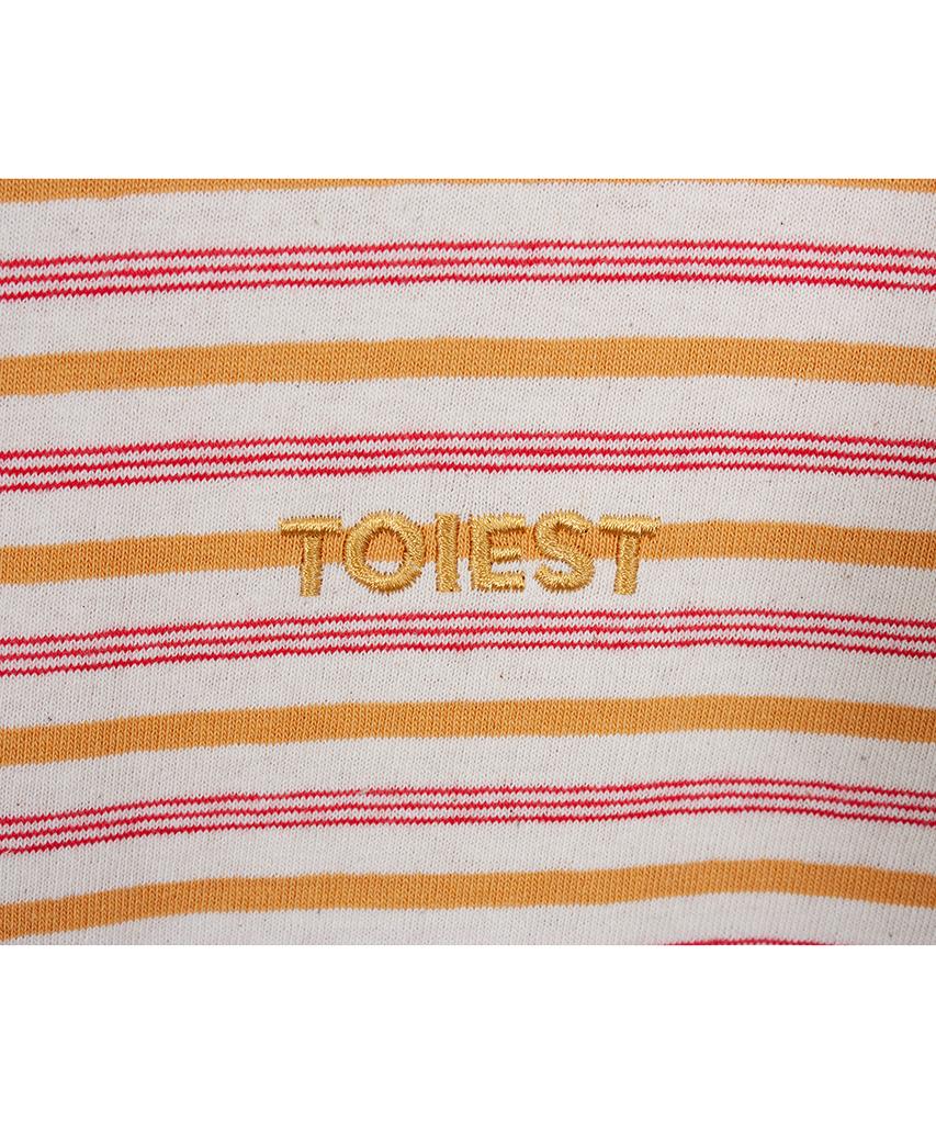 TOIEST Striped Long Sleeve T-Shirt Mustard