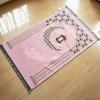 Islamic Floral Prayer Mat, Easy-to-clean Muslim Worship Rug, Foldable Skin-friendly and Wear-resistant Kneeling Blanket