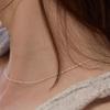 [Серебро 925 пробы] Тонкая плетеная цепочка