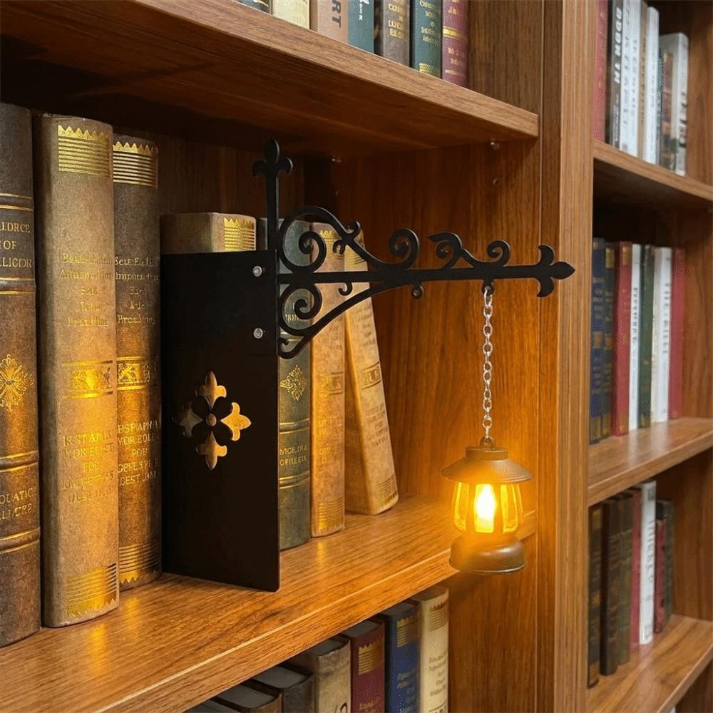 Warm Yellow Halloween Reading Light Vintage Library Reading Lamp  Gothic Home Decor