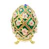 Зеленое пасхальное яйцо, эмалированная шкатулка для драгоценностей, органайзер, сувениры для помолвки и свадьбы