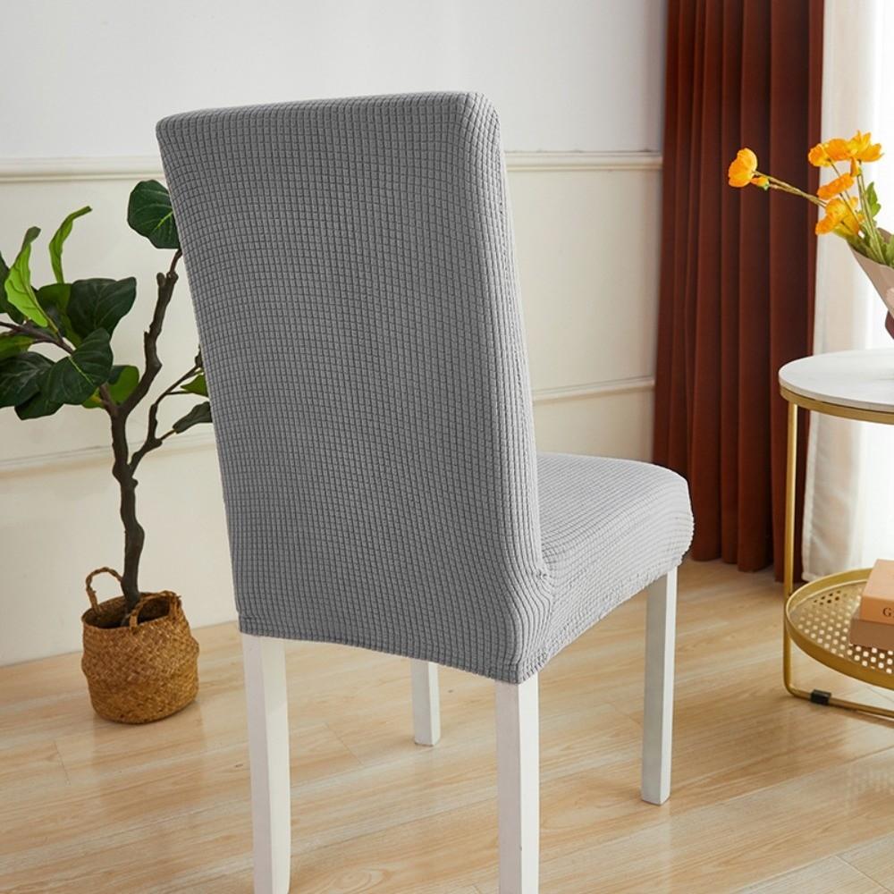 Thickened Seat Cover Plain Color Stool Cover Chair Accessories Dining Chair Cover Home Decoration