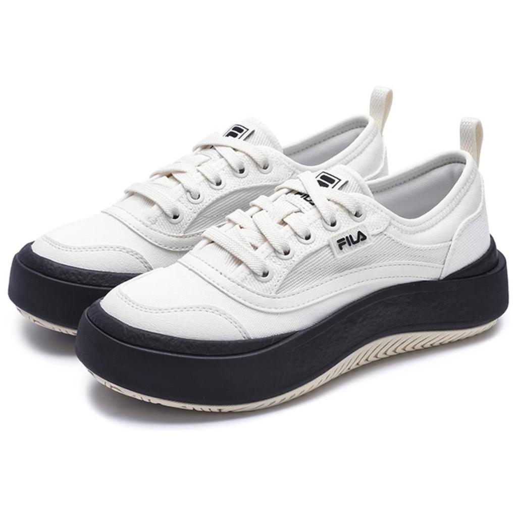 Fila Jellyfish Casual Shoes Comfortable Lightweight Simple Low-Top Canvas Women Sneaker Tofu-White F12W421305FTA