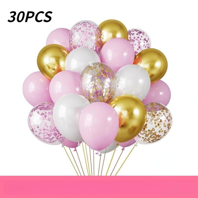 10 inch 30Pcs glitter paper scraps balloon set decoration balloons Christmas Halloween birthday holiday
