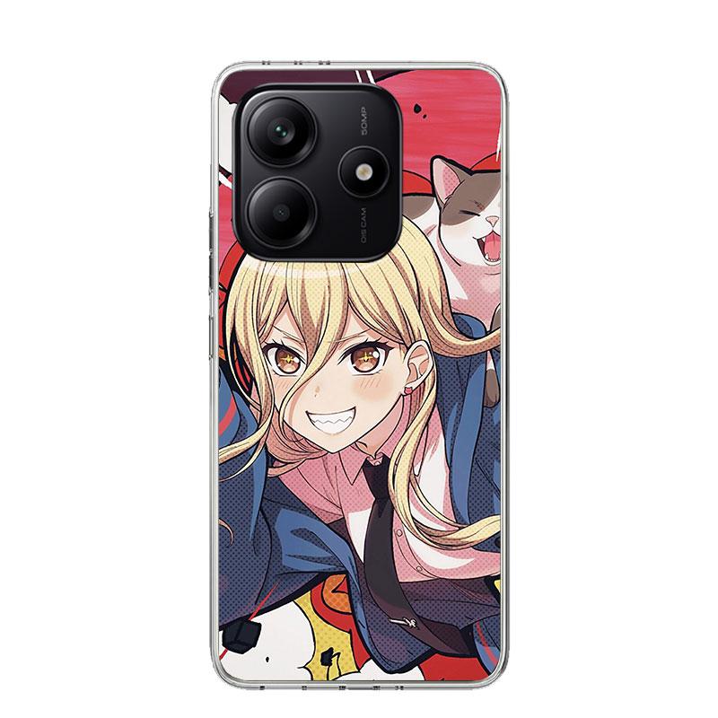 Чехол для телефона 'Человек-бензопила' C-Chainsaw Man Power для Xiaomi Redmi Note 15 14 13 12S 12 Pro Plus 11S 11E 11 11T 10S 10 Art Мягкий чехол с узором Красный