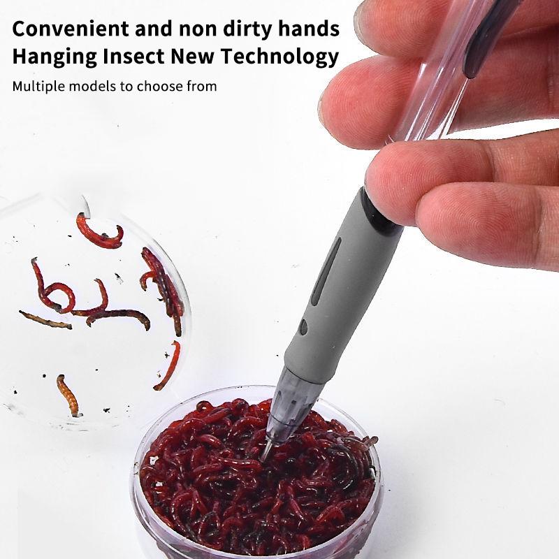 Устройство для насаживания живой наживки Устройство для связывания красного червя Устройство для насаживания наживки Ручка для насаживания дождевого червя/красного червя Рыболовный аксессуар