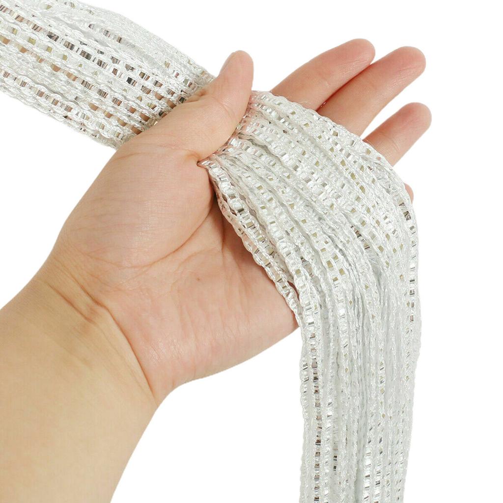 Домашняя Дверная Нитяная Занавеска Украшения Перегородка Комнаты Сетка Кисточка Бусины Занавеска для Дверных Проемов Окна Украшение Комнаты 200x100см