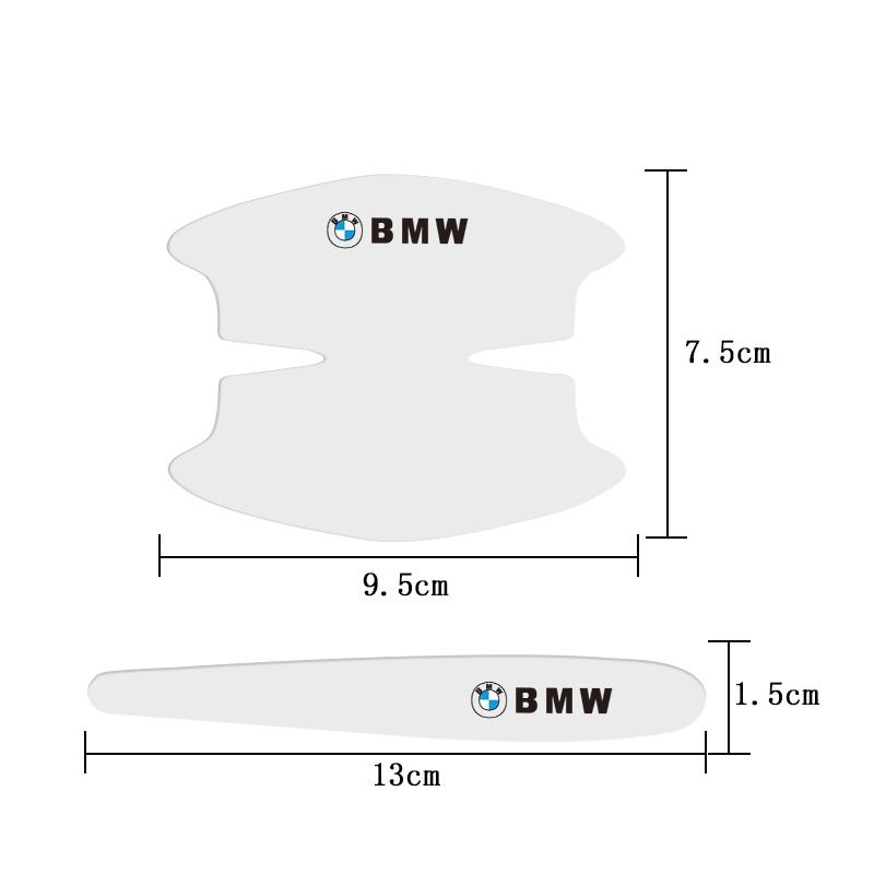 DZBW6 BMW Car Door Bowl Film Transparent Handle Sticker Protector Cover For M G30 G20 G05 G11 E48 F30 F40 F10 X3 E90 F20 E46 E60 E70 X