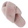 Women'S Plush Slippers Women'S Crossover Fur Slippers Casual Warm Cotton Drag