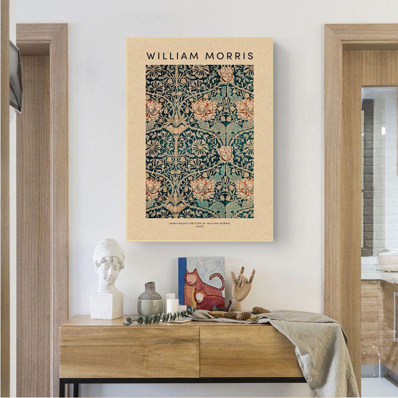 Музей Уильяма Морриса, художественная выставка, плакат, настенная живопись на холсте, ретро, скандинавская гостиная, украшение для дома, фотографии