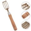 Fish Scale Planer Clean Stainless Scaler Remover Peeler Gripper Kitchen Scraper Wooden Handle Cleaning Tool