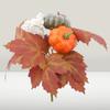 Realistic Pumpkin Maple Leaf Bundle DIY Artificial Pumpkins  Thanksgiving & Halloween Decor