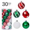 30Pcs Christmas Ball Ornaments Shatterproof 6cm/2.36inch Christmas Ball Set Xmas Tree Decorations for Holiday Wedding Party