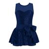 Kids Sleeveless Sequined Dancewear Gymnastics Leotard Girls Ballet Figure Skating Dress Modern Rave Jazz Dance Costume