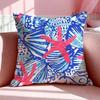 Модная наволочка L-Lilly Pulitzer, дышащая, из льна, для подушки, летняя, без запаха, экологичная, с потайной молнией, моющаяся