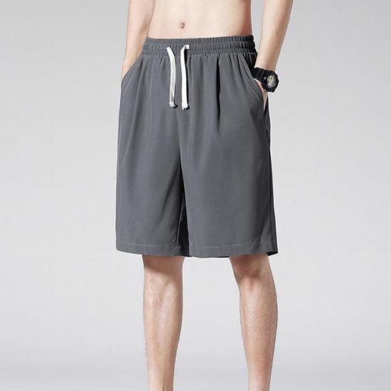 Летние модные капри, свободные шелковые винтажные модные повседневные молодежные верхняя одежда, шорты, модные мужские