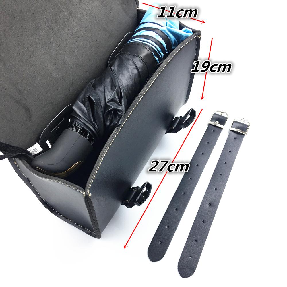 Универсальная мотоциклетная седельная сумка, модель сбоку, искусственная кожа, седельная сумка для багажа, сумка для хранения инструментов для Harley Sportster XL883