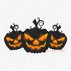 Happy Halloween Halloween Iron On Heat Transfer Printing Vinyl Patches Sticker for Clothes DIY Appliques Washable Patches