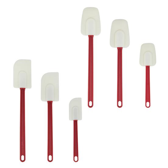 Набор силиконовых лопаток 3 шт. Жаростойкий скребок и шпатель для джемов, масла