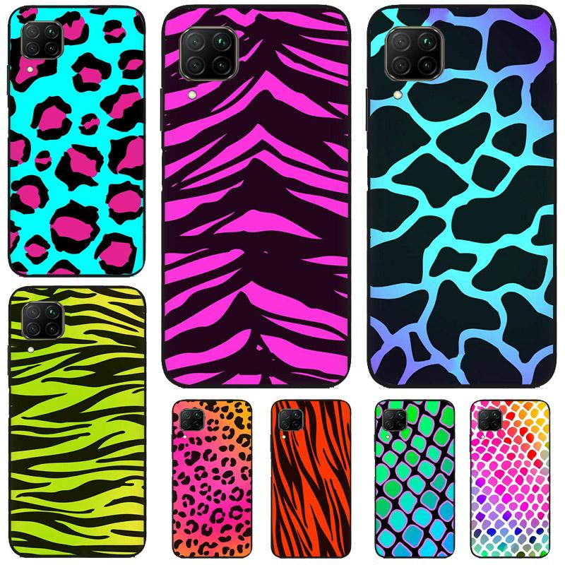 Cyan Giraffe Leopard Zebra For Huawei Nova 10 9 SE Nova 5T 11i 8i 3i Y90 Y91 Y70 Y60 Y61 P20 P30 P40 Lite P60 Pro Case