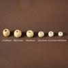 50PCS Big Hole Natural Wood Loose Beads Wooden Round Beads For Jewelry Making Bracelet Necklace Accessories DIY Crafts