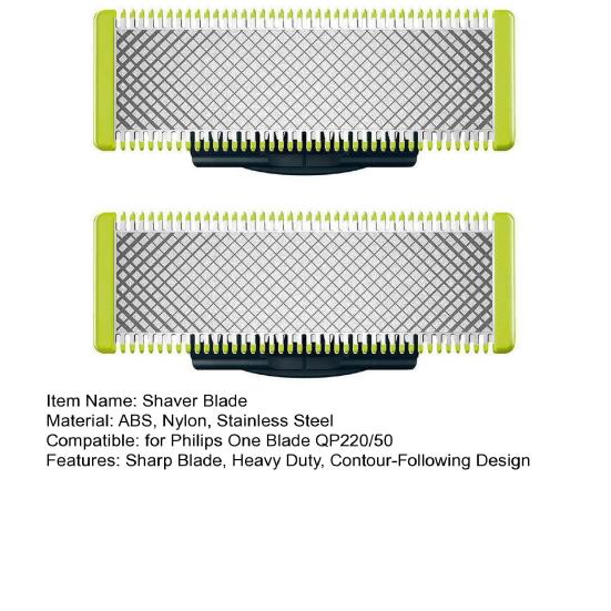 2 шт., замена лезвия для Philips One Blade QP220/50, электробритва из нержавеющей стали, мужская бритва, триммер для бороды, лезвие для головы, муж, отец, подарок