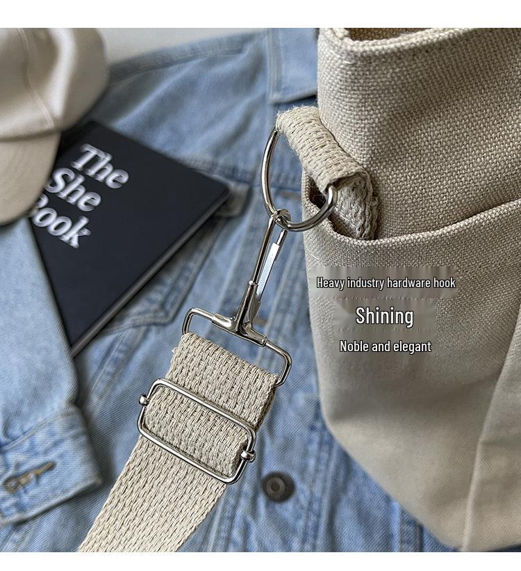 Винтажная большая холщовая сумка-тоут 2024 - Унисекс, Европейский/Американский стиль, Идеально подходит для студентов колледжа