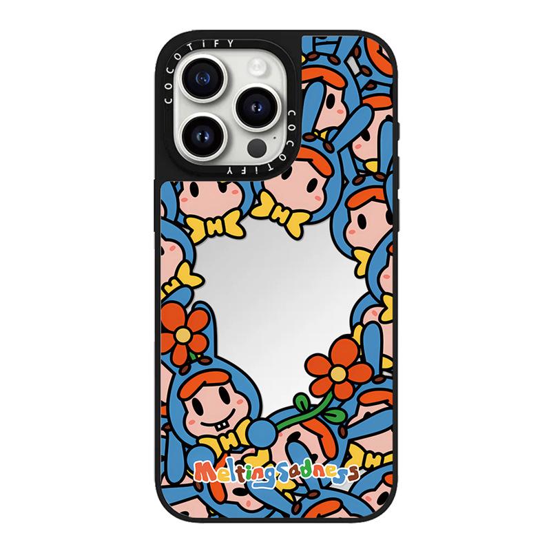Цветочный мир Кролик для IPhone15promax для Apple 16/14/13 Художник Трендовое зеркало 12