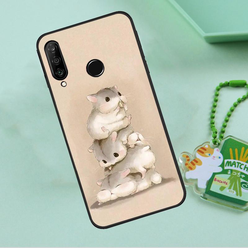 Милый Милый Питомец Хомяк Для Huawei Nova Y90 Y70 Y60 Y61 Y91 Y72 9 10 SE 12i 12s 11i 5T P60 Pro P20 P30 P40 Lite Чехол