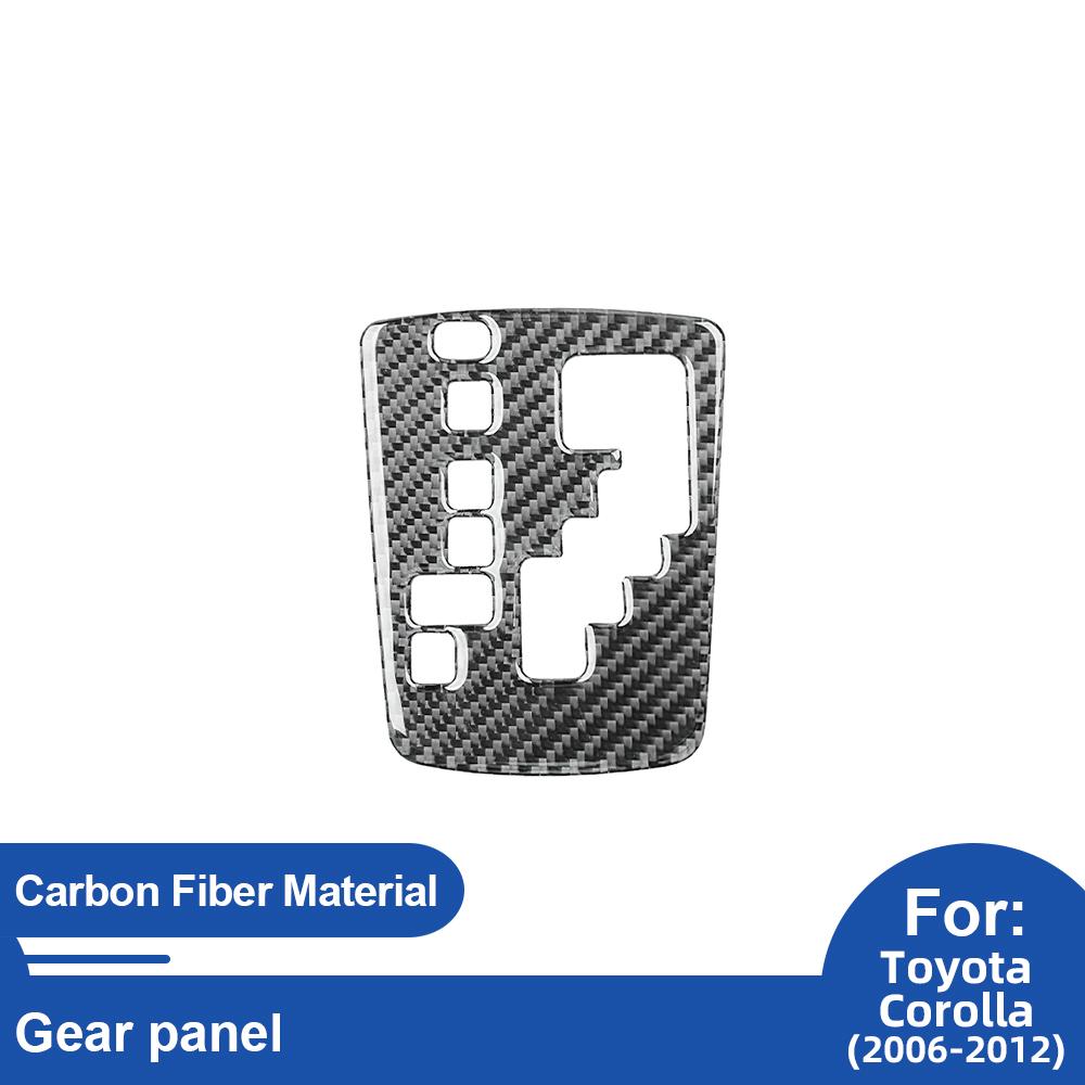For Toyota Corolla 2006-2012 Carbon Fiber Car Gear panel Decoration Sticker Trim Film Accessories