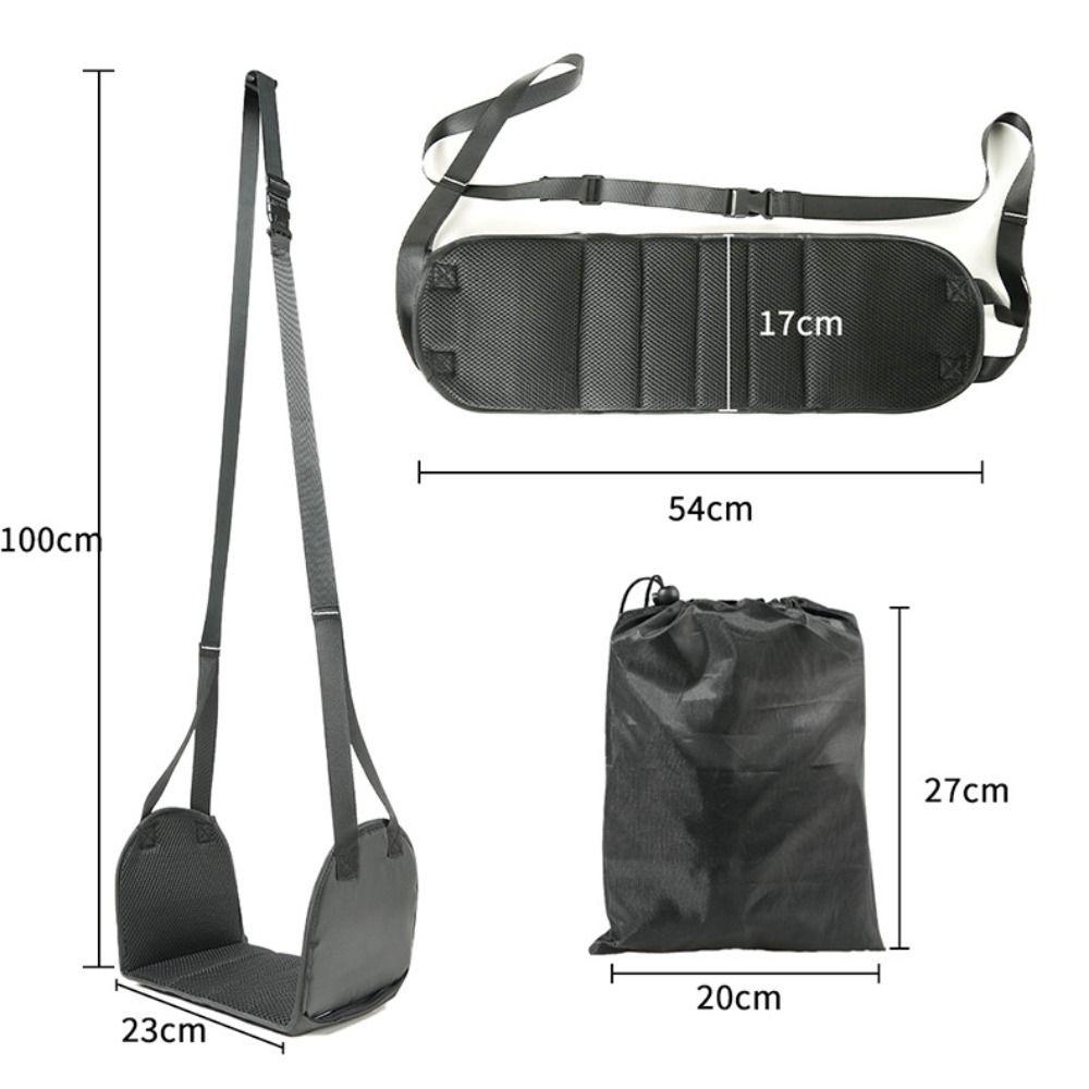 Removable Pad Outdoor Foot Hammock Comfortable Adjustable Strap Portable Footrest Flannel Mesh Leg Comfort Mat Car Essential