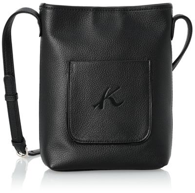 K Mark Внешний карман Кроссбоди Сумка через плечо Черный 15151 [Kitamura] Y-1321 Женский Черный/Эмаль [Черный]