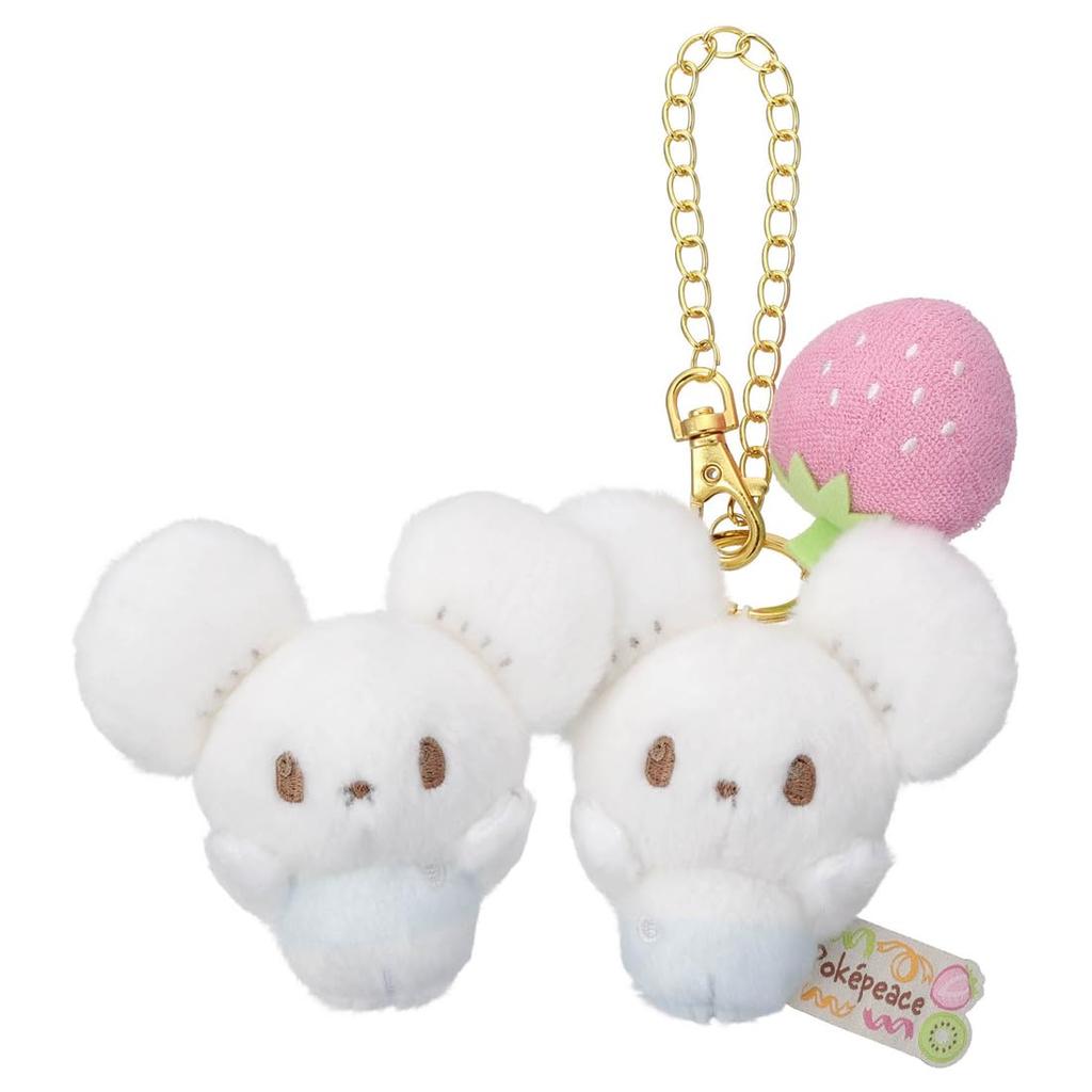 TAKARA TOMY ARTS Плюшевая цепочка-брелок PokePeace Маскот Кольцо Плюшевая игрушка Мышь 16 см Pokémon (Цветная версия) (приблизительно. широкий)