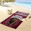 Пляжное полотенце с принтом Montana Grizzlies, Большое, Мягкое, Быстросохнущее, для Пляжа, Кемпинга, Плавания