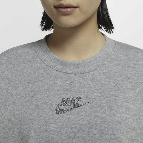 Nike Женский свитшот в винтажном стиле спортивной академии, серый