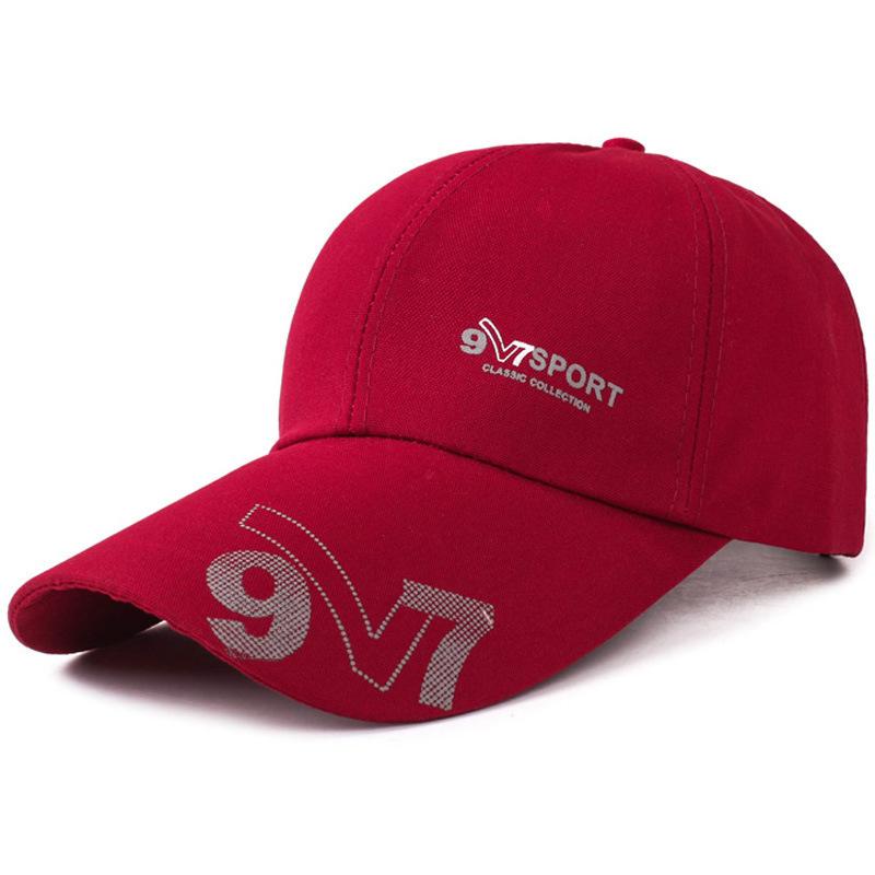 Canvas 97 Baseball Cap Spring Summer Outdoor Sunscreen Visor Cap Extended Brim Versatile Cap Women