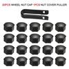 Wheel Nut Cap For Tesla Model 3 Wheel Nut Covers Lug Wheel Cap Lug Nut Cover Puller Kit 21pcs