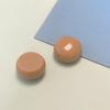 100pcs 17mm Solid Color Round Half Flat Back Cabochon for DIY Jewelry Making Accessories Slime Fillers Charms