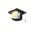 3D Graduation Cap Candy Dome Storage Box Plastic Treat Container for Graduation Party, Table Centerpiece Candy Holder