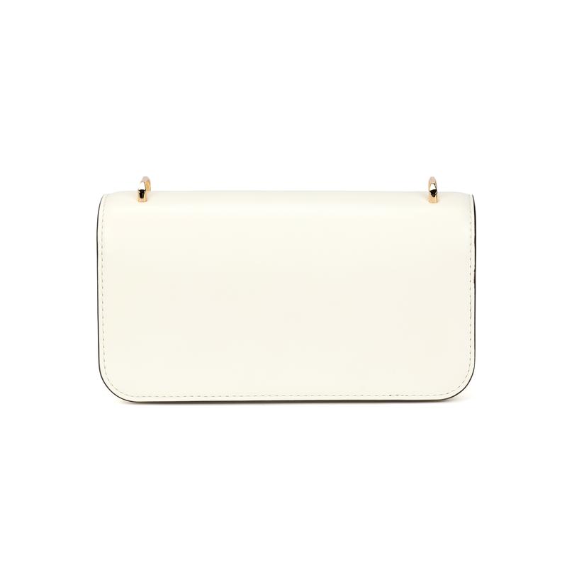 TORY BURCH Eleanor simple brand logo logo cow leather shoulder bag small size women's warm white 158734-100