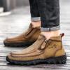 Мужские ботинки из натуральной кожи большого размера, удобные ботильоны для мужчин, повседневная обувь, осенне-зимняя мужская обувь