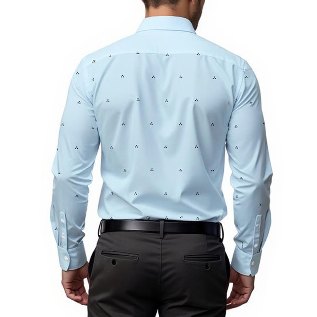 Мужская Тренд Мода Досуг Универсальная Рубашка с отложным воротником и длинными рукавами