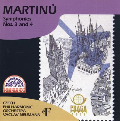 CD БОГУСЛАВ МАРТИНУ - ЧЕШСКАЯ ФИЛАРМОНИЯ - Симфонии №. 3 и 4 1119672011 Supraphon 2000 Япония Классика Б/У