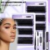 230-300 Clusters Voluminous D-Curve Segment False Eyelashes DIY Kit